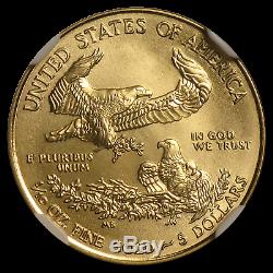 1/10 oz Gold American Eagle MS-70 NGC (Random Year) SKU #83507