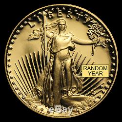 1/10 oz Proof Gold American Eagle (Random Year, withBox & COA) SKU #59207