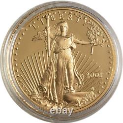 1/2 oz Proof American Gold Eagle Coin (Random Year, Capsules Only)
