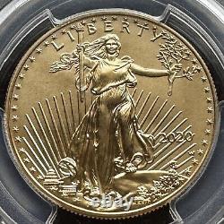 1 Oz Gold American Eagle PCGS SP70 2020-W Uncirculated Coin First Strike $50