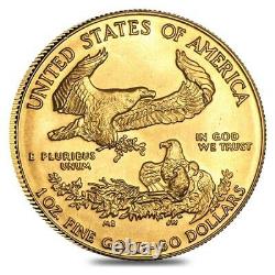 1 oz Gold American Eagle $50 Coin (Abrasions, Random Year)