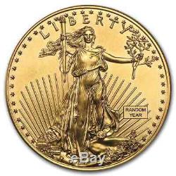 1 oz Gold American Eagle $50 Coin BU Random Year US Mint