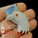 10k Yellow Gold Silver Lab Diamond American Eagle Bird Pendant Mens Pave Charm