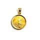 14k Gold Pendant With Genuine 5 Dollars 1/10 Oz 22k American Eagle Coin 4.3g