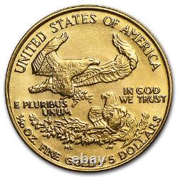 1986 1/10 oz Gold American Eagle BU (MCMLXXXVI) SKU #4695