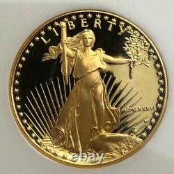 1986-W MCMLXXXVI $50 1 ozt gem PROOF GOLD AMERICAN EAGLE NGC PF69 Ultra Cameo #2