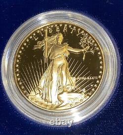 1986-W Proof 1 Oz American Gold Eagle $50 Coin PROOF GEM Zero Flaws DCAMEO withCOA