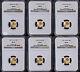 1986 To 1991 Gold American Eagle $5 Ngc Ms69 Roman Numeral 6 Coin Set Stock
