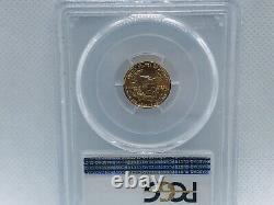 1987 1/10 Oz Gold American Eagle Coin Ms-70 Pcgs $5 Denomination