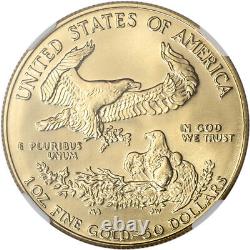 1987 American Gold Eagle 1 oz $50 NGC MS69