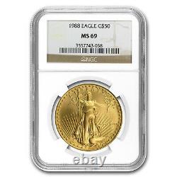 1988 1 oz Gold American Eagle MS-69 NGC SKU #13982