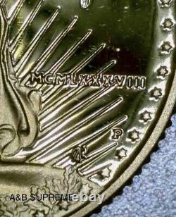 1988 P American Gold Eagle 1/10 Oz 5$ Superb Gem Cameo Proof COA & OGP
