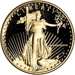 1988-P American Gold Eagle Proof 1/4 oz $10 Coin in Capsule