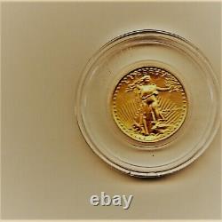 1988-P GEM In Capsule $5 Gold 1/10 Oz. American Eagle Gold Bullion Coin