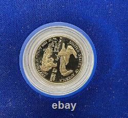 1988-P Proof Gold 1/4oz American Eagle $10 Gold Coin with COA limited mintages