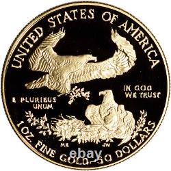 1988 W American Gold Eagle Proof 1 oz $50 Coin in Capsule