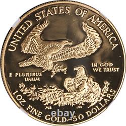 1988-W Gold American Eagle $50 NGC PF70 Ultra Cameo Ronald Reagan Legacy Series