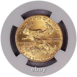 1989 $10 1/4 oz Gold American Eagle NGC MS70 Gem Uncirculated Coin