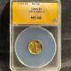 1989 $5 Gold American Eagle Uncirculated Anacs Ms68