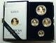 1989 American Eagle Gold Proof 4 Coin Set Age In Box With Coa