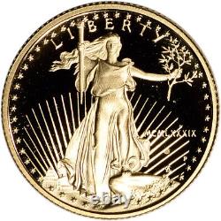 1989 P American Gold Eagle Proof 1/4 oz $10 in OGP