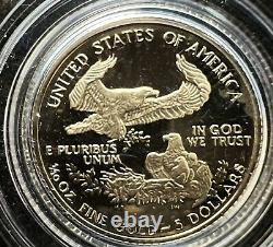 1990-P American Gold Eagle Proof (1/10 oz) $5 in OGP