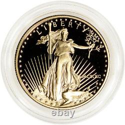 1990-P American Gold Eagle Proof 1/2 oz $25 Coin in Capsule