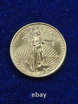 1991 $5 1/10 oz American Eagle Gold Coin Low Mintage Key Date Scarce