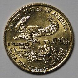 1991 $5 American Gold Eagle 1/10 oz AGE