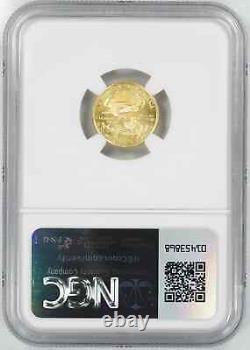 1991 American Gold Eagle G$5 Ngc Certified Ms 69 Mint Unc 1/10 Oz 999 Gold (002)