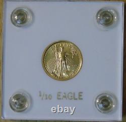 1993 $5 American Eagle 1/10.1 oz Gold Coin Case