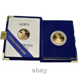 1993-P American Gold Eagle Proof 1/2 oz $25 in OGP