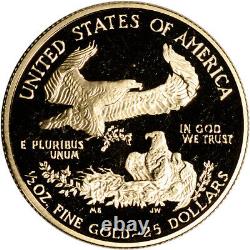 1993-P American Gold Eagle Proof 1/2 oz $25 in OGP