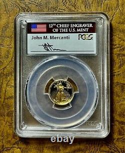1993 P Proof $5 Gold Eagle Mercanti Pcgs Pr70 Pop 14 Gaudens Liberty- Item # Hgs