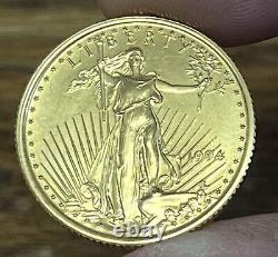 1994 1/4 oz $10 GOLD American Eagle SUPER SCARCE YR AU-BU Not Pefect But NICE