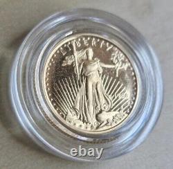 1994 $5 AMERICAN EAGLE 1/10 OUNCE GOLD COIN GEM PROOF In Airtight