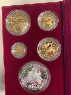 1995 United States Mint 10th Anniversary Gold Bullion Proof Set