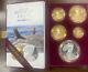 1995 W 10th Anniversary Gold Set With Key Silver Eagle Ogp