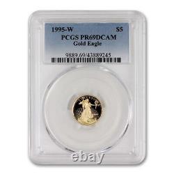 1995-W $5 Proof Gold American Eagle PCGS PR69DCAM Deep Cameo 1/10 oz coin