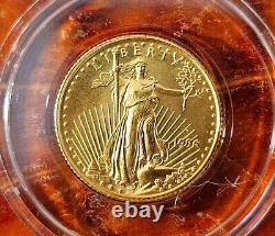 1996 1/10 oz American Gold $5 Eagle BU in Capsule