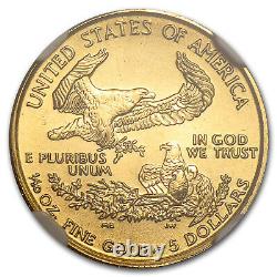 1996 1/10 oz Gold American Eagle MS-69 NGC
