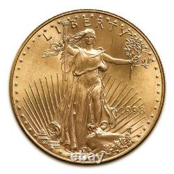 1998 $5 Tenth Ounce Gold American Eagle Coin 1/10 oz BU