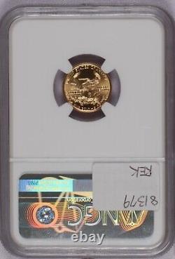 1998 Gold Eagle 1/10 oz. $5 NGC MS70 ACE Verified. Free shipping