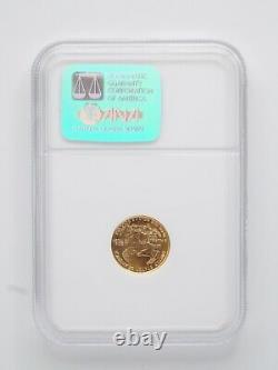 1999 $5 American Gold Eagle 1/10 oz NGC MS70