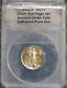 1999-w $10 1/4 Oz Gold Eagle Anacs Ms70 Unfinished Proof Die Error