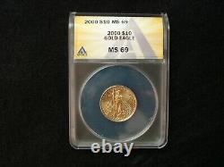 2000 $10 Gold Eagle Anacs Ms69