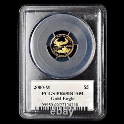 2000-w $5 Proof Gold American Eagle? Pcgs Pr-69? 1/10 Oz Philip Diehl? Trusted