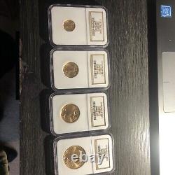 2001 American Eagle Gold Four-Coin Set MS-69