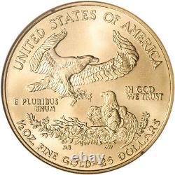 2001 American Gold Eagle 1/2 oz $25 NGC MS69