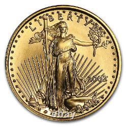 2002 1/10 oz Gold American Eagle BU SKU #4908